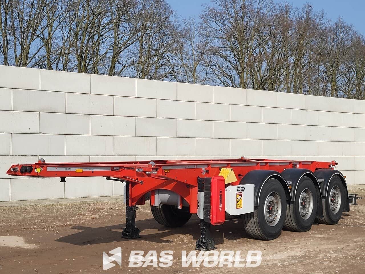 Van Hool Containerchassis Semi Trailer 20ft 3xAxles Full Air Suspension