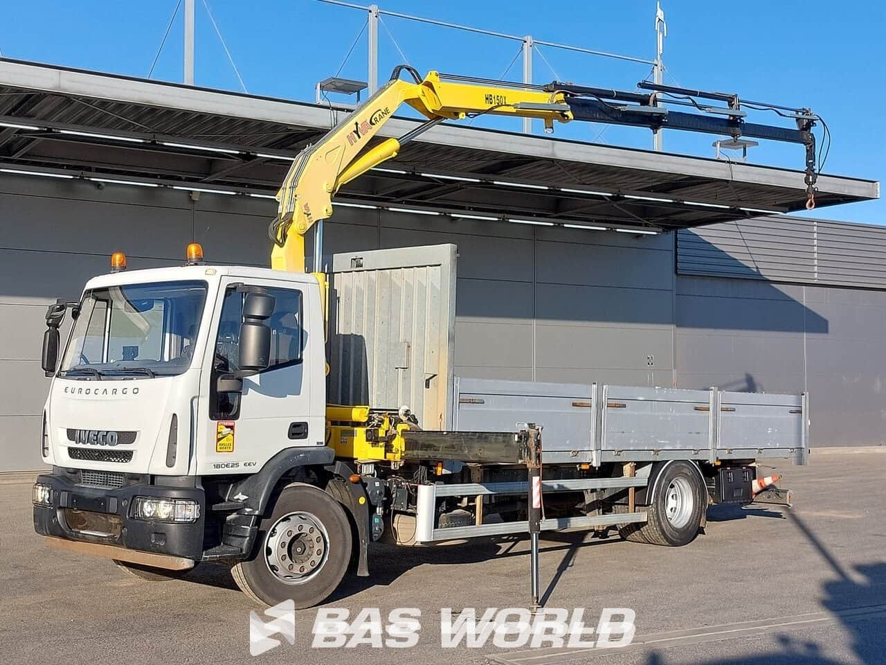 Iveco Eurocargo 180E250 HYVA HB.150XE3 Kran Crane Cruise Control Open Truck