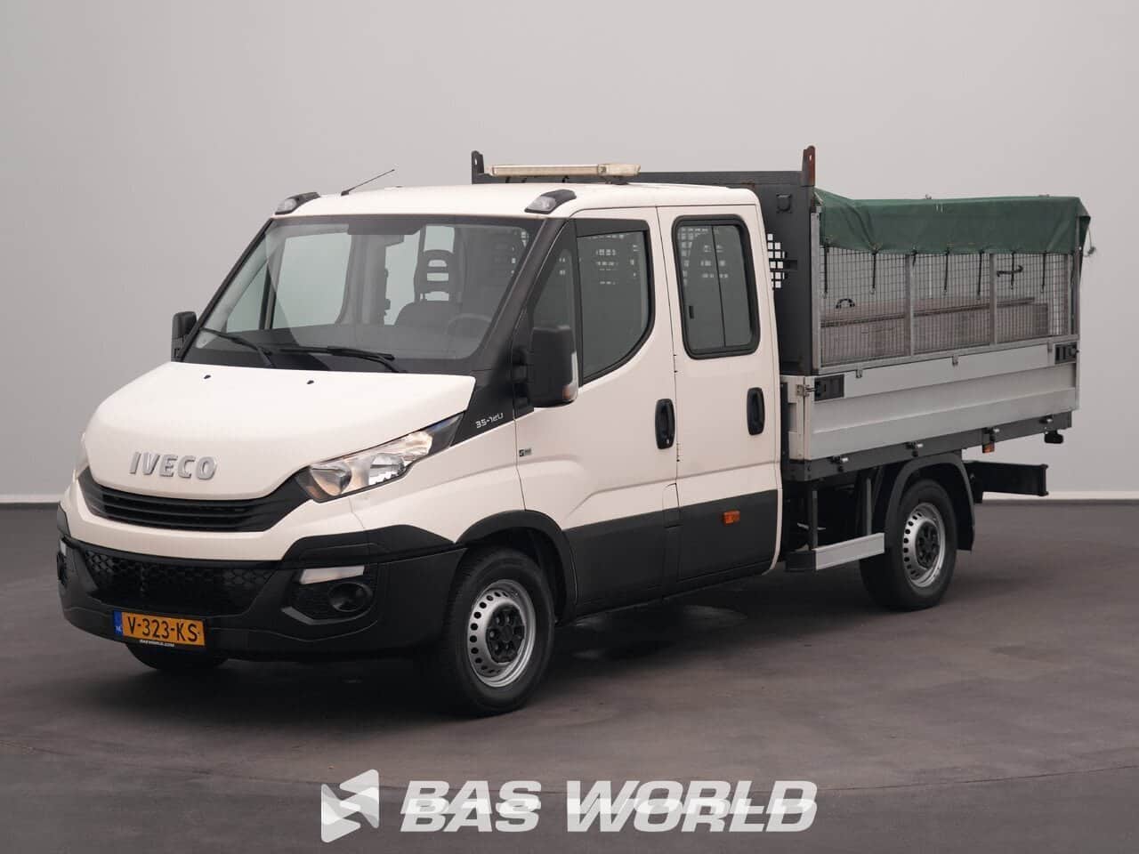 Iveco Daily 35S12 Double Cabin Open Box 3,5t towbar 2018 Airco Euro 6