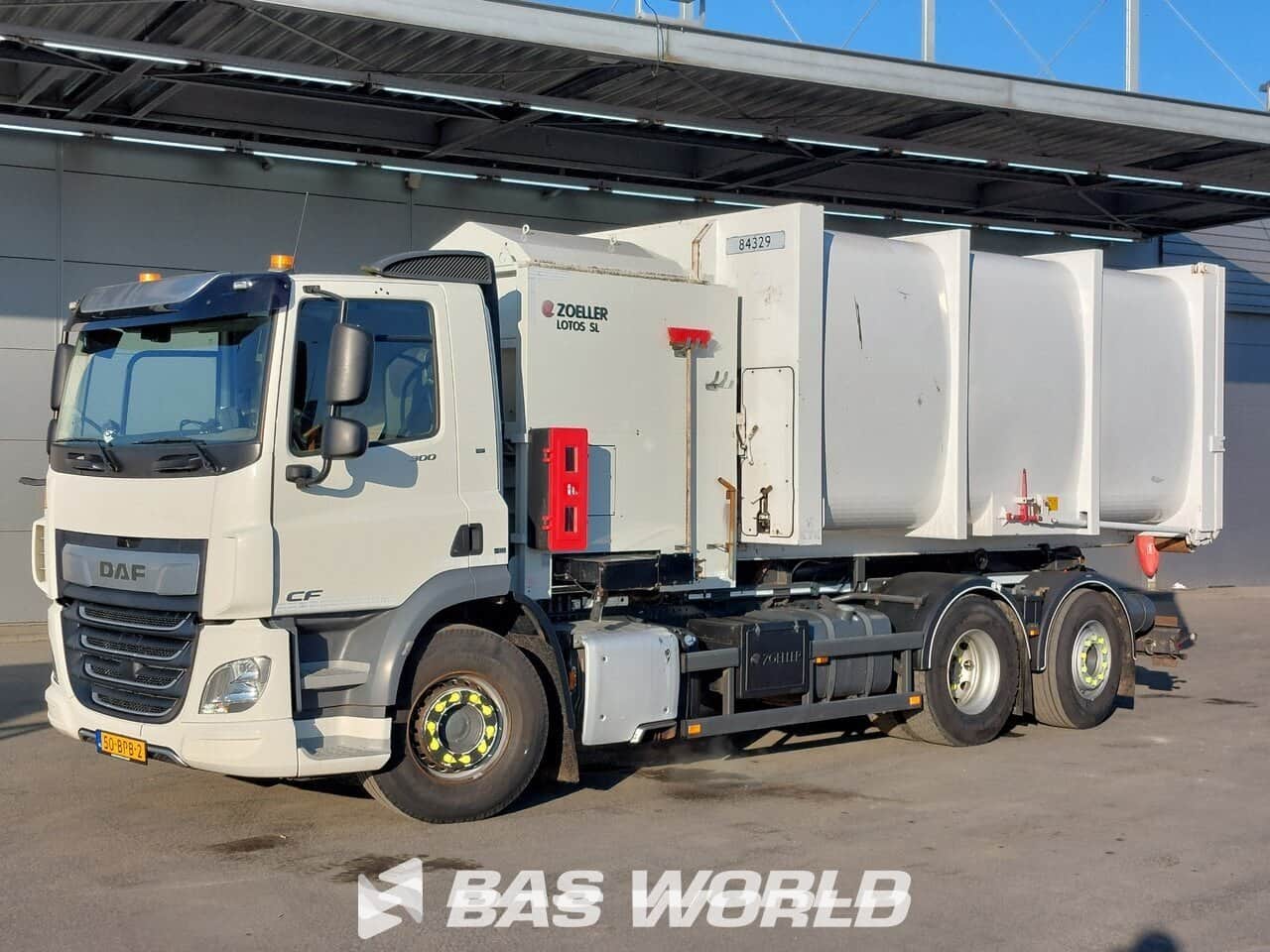 DAF CF 300 NL-truck Zoeller Lotos Seitenlader Chain System ACC