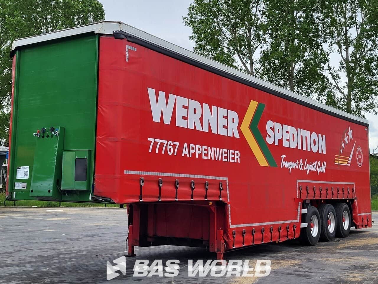 Kempf SP 35/3 Lift + Lenkachse Machine Transport 3xAxles Full Air Suspension Curtainsides Semi Trailer