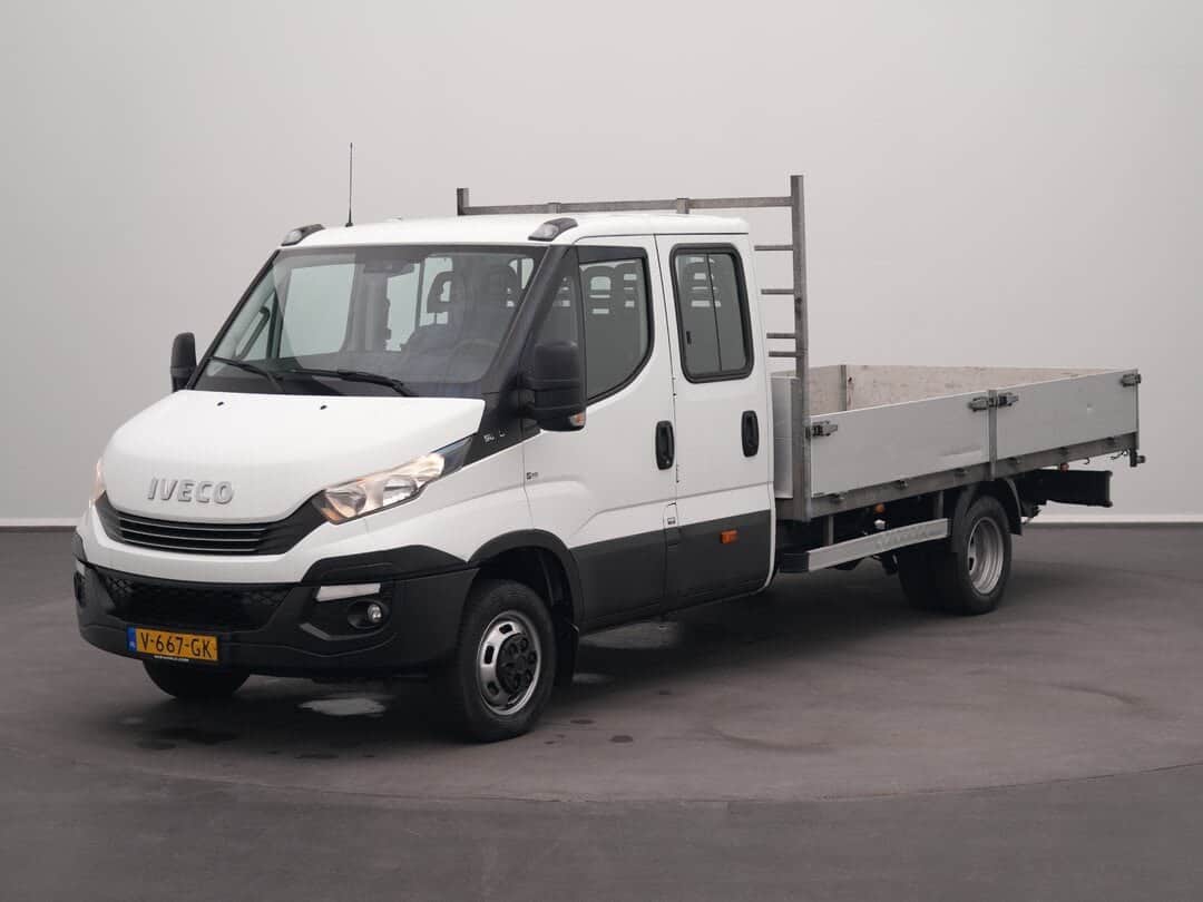 Iveco Daily 50C18 4X2 Open 3.0L Automaat Dubbel Cabine Open Laadbak 3,5t Trekhaak Airco Cruise Euro6 Pritsche Pickup Open Box