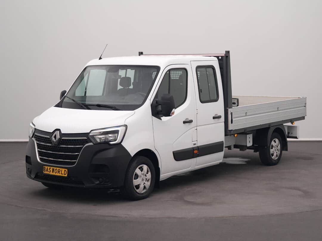 Renault Master 150PK 4X2 Open Dubbel Cabine Open Laadbak Trekhaak LED Airco Euro6 Pritsche Pickup Open Box