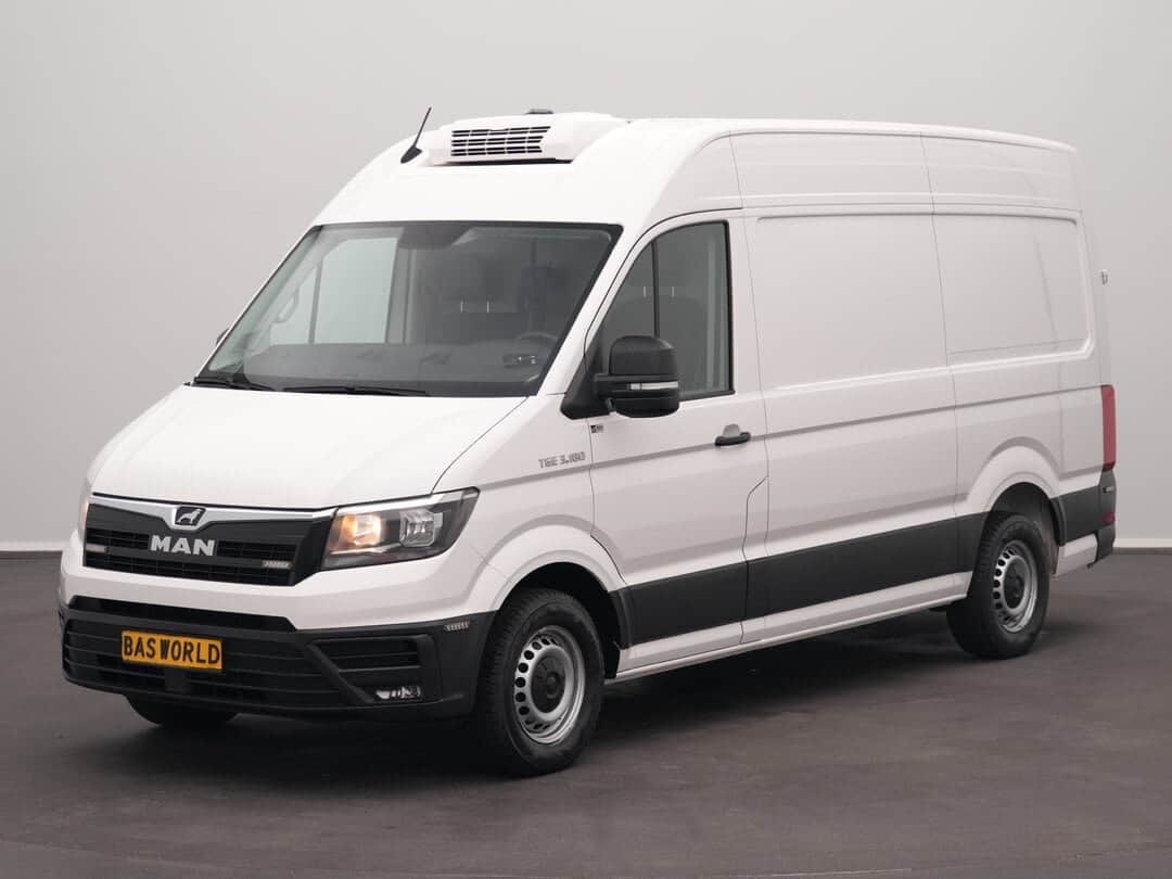 MAN TGE 3.180 Refrigerated Automaat Koelwagen Thermo King V-300 MAX L3H3 180PK Airco Cruise Camera Euro6 L2H2 Koel Koeler Kühl Kühler Kühlwagen Kühlkasten