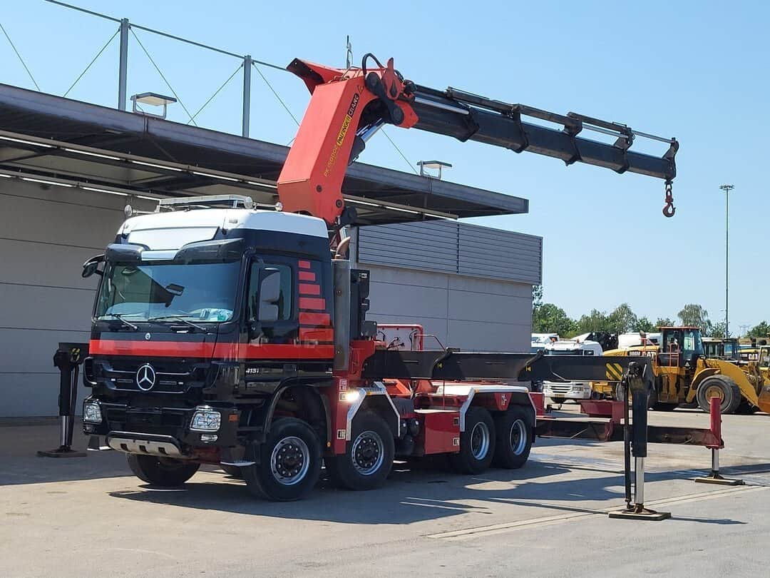 Mercedes Actros 4151 Open 8x8 Palfinger PK150002 Crane Kran Full Steel Automatic Euro 5