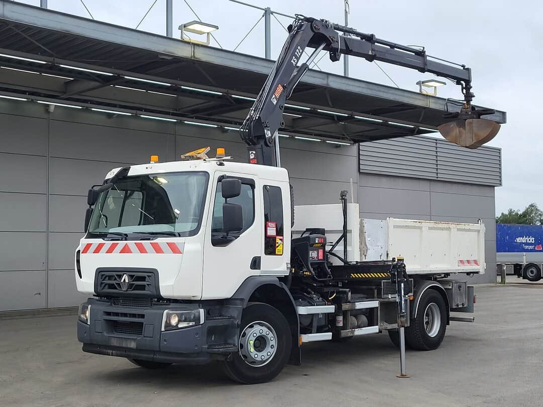 Renault C 280 Tipper HIAB 122 B-2 Hiduo Crane 9m3 tipper