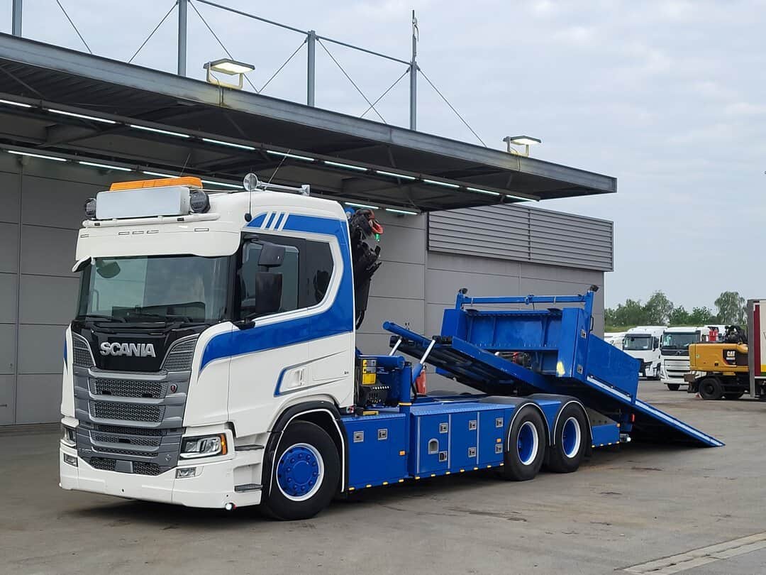 Scania R580 Open Abschleppwagen Palfinger PK33002 EH Crane Winch Recovery vehicle