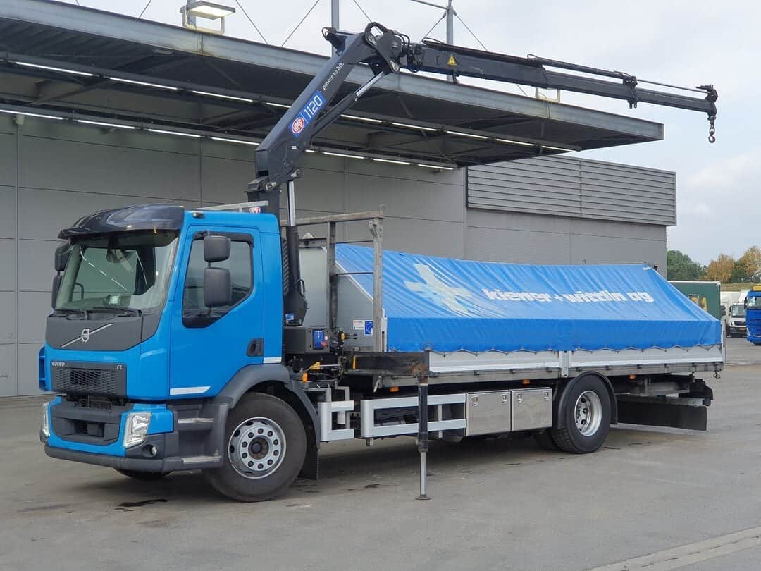 Volvo FL 280 Open 18tons truck HMF 1120K-RC Crane Kran Full Air Manual Euro 6