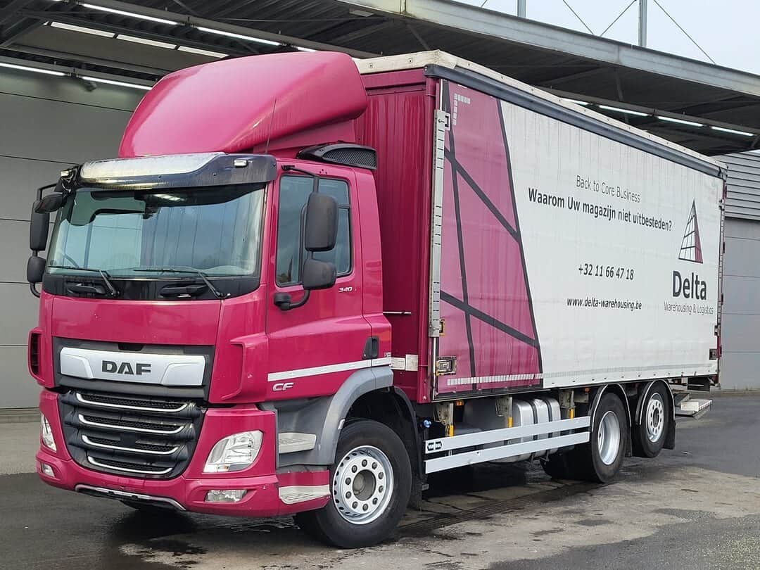 DAF CF 340 Closed Curtainsides 2000kg tailgate Lift+steering axle MX Engine Brake Euro 6