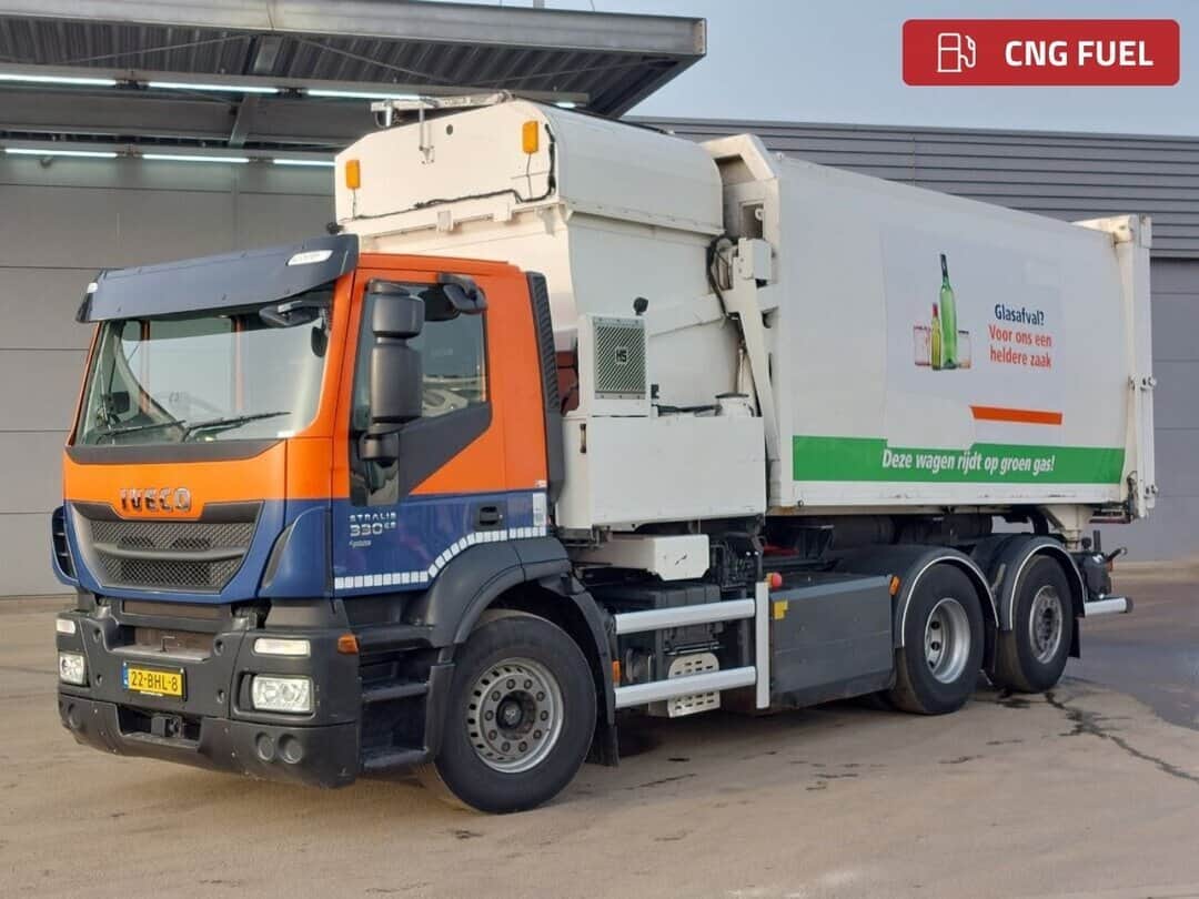 Iveco Stralis 330 2xTanks CNG ENGINE RHD NL-Truck ASF Side Loader ACC Retarder
