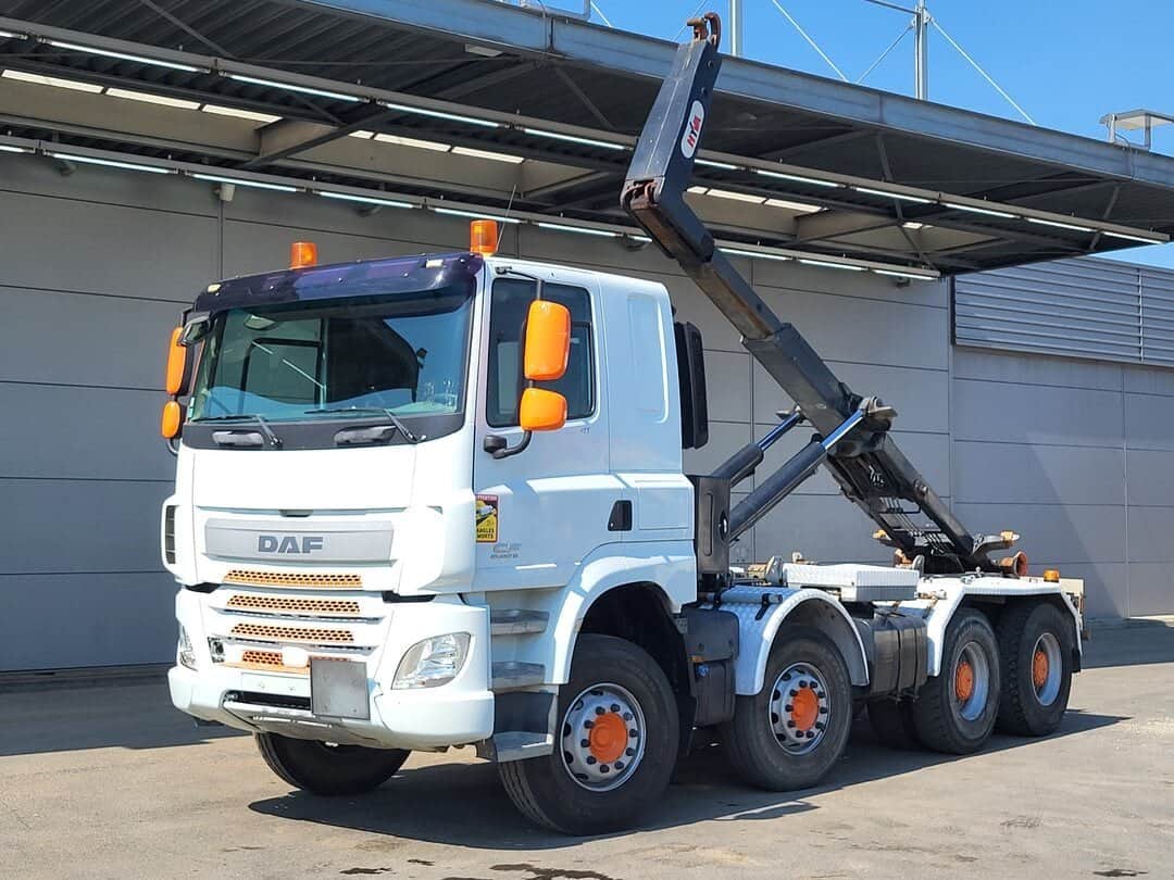 DAF CF 410 Containersystem Full Steel Manual Gearbox HYVA 22t Hook Big-Axle Euro 6