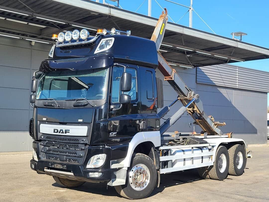 DAF CF 510 Containersystem 20tons hooklift Steelsuspension Big-Axle Manual Retarder Euro 6