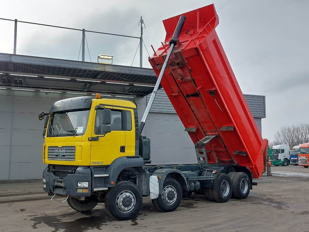 MAN TGA 41.440 Tipper 8x8 18m3 Meiller tipper Full Steel Suspension Big-Axle Euro 4
