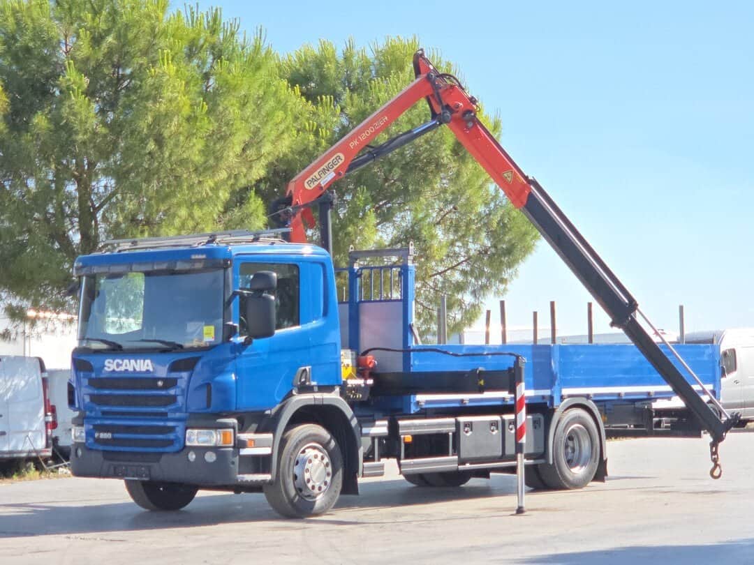 Scania P280 Open Palfinger PK 12002 EH Crane
