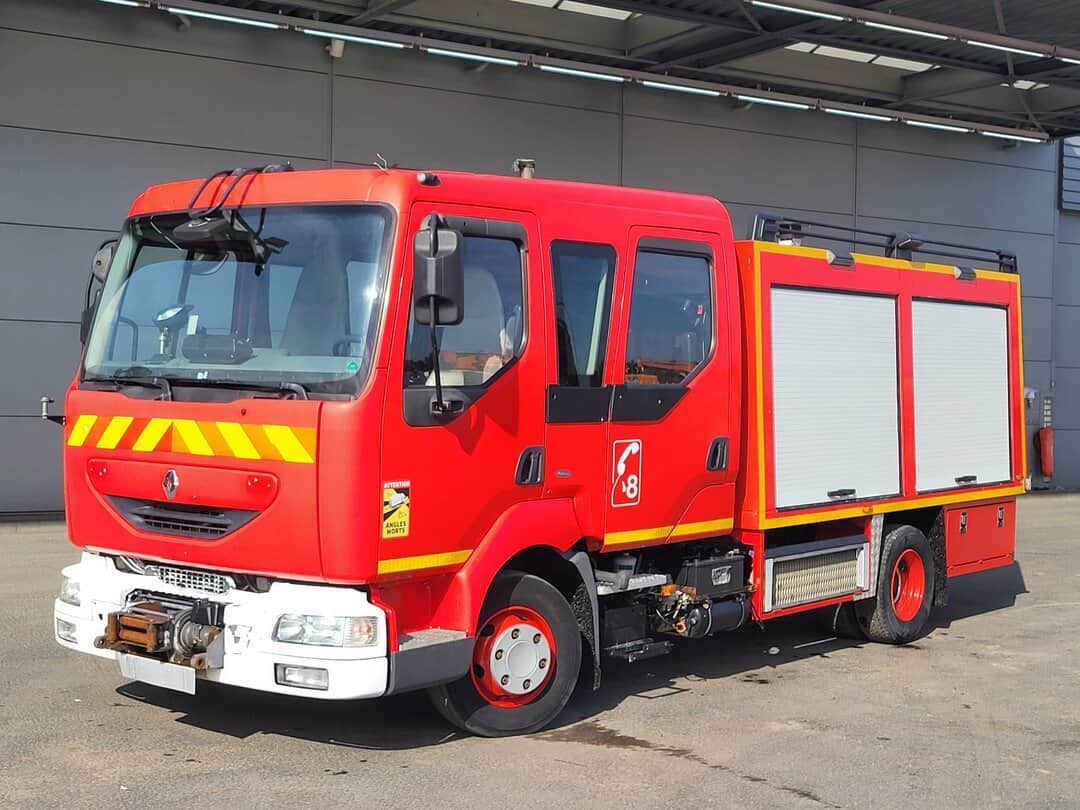 Renault Midlum 150 Firetruck Sides FSR 400 Feuerwehr 2 compartments Winch Euro 2