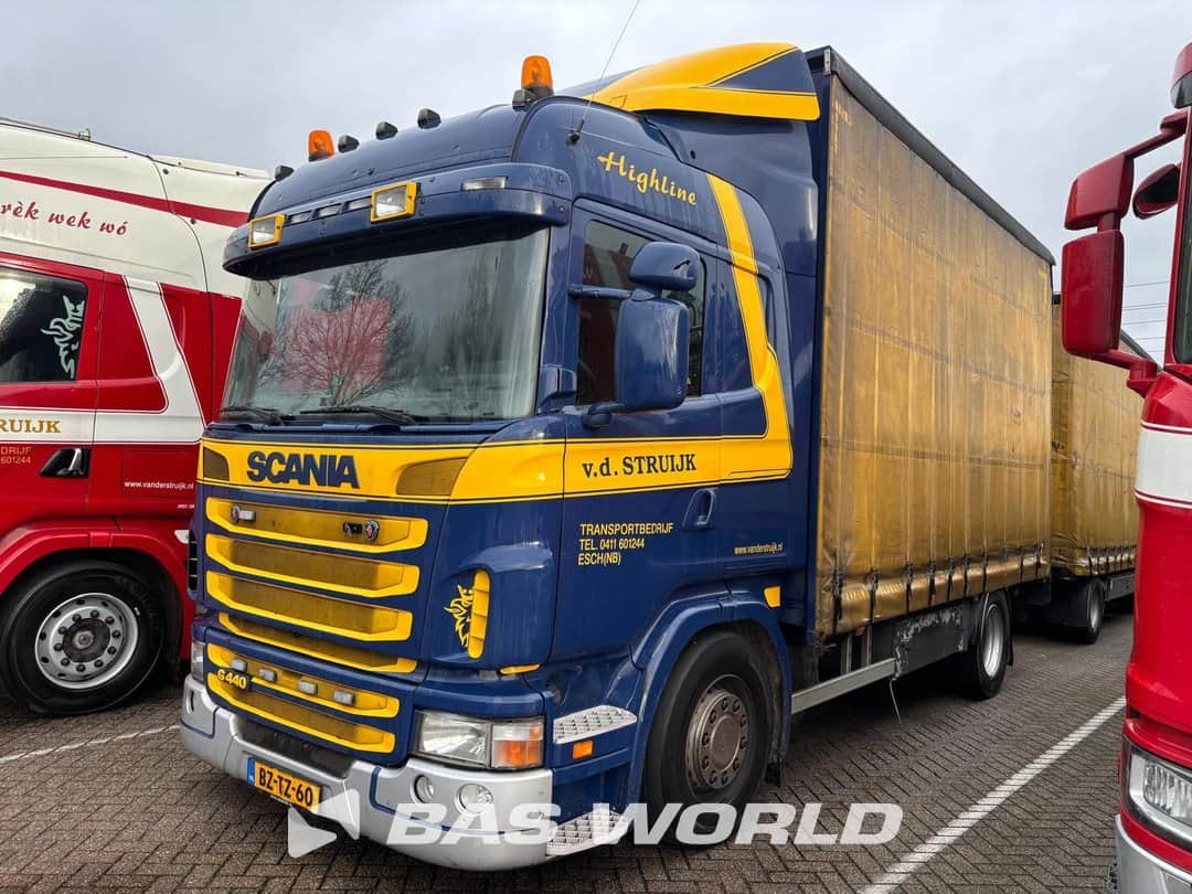 Scania G440 Retarder Curtainsides Truck