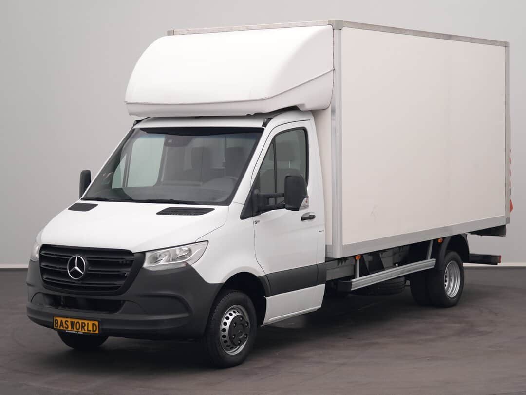 Mercedes Sprinter 514 CDI Closed box Automaat Laadklep Zijdeur Dubbellucht Bakwagen Airco Cruise Euro6 Meubelbak Koffer