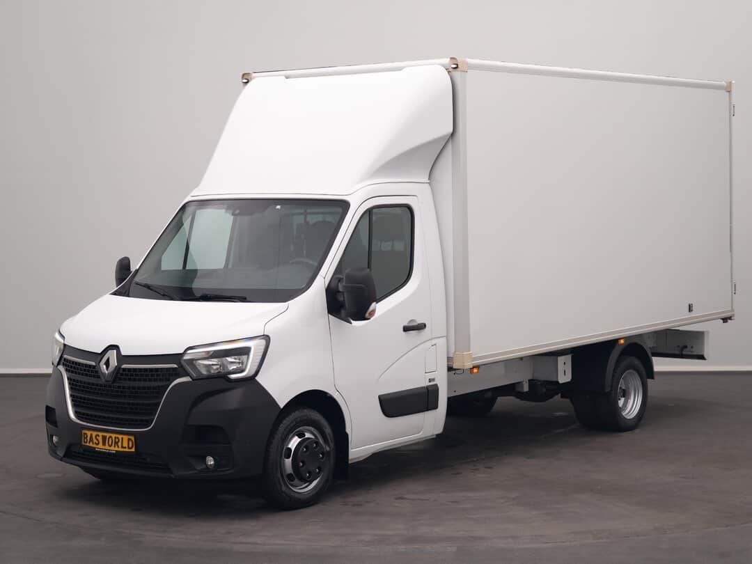 Renault Master 165PK Closed box Dubbellucht Bakwagen met Achterdeuren LED Airco Cruise Euro6 Meubelbak Koffer