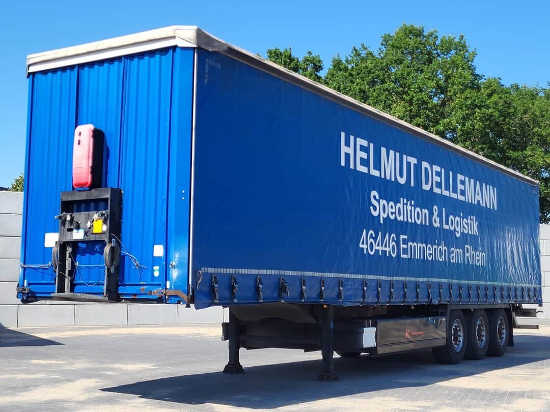 Kässbohrer XS Curtainsides Semi Trailer Full Air Sliding Roof Palletkist