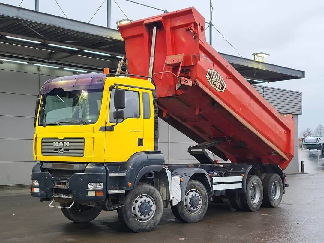MAN TGA 41.440 Tipper 8x8 18m3 Meiller tipper Steelsuspension Big-Axle Manual Euro 4