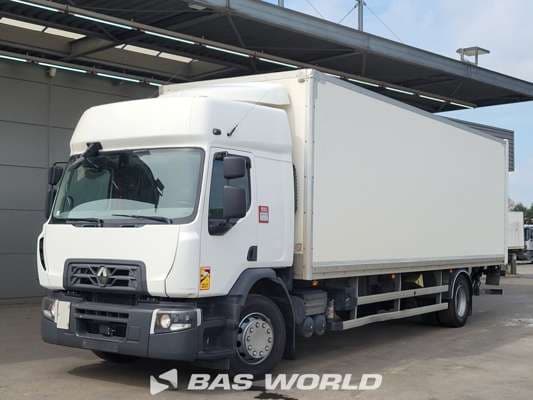 Renault D 320 Euro 6 Sleeper Cab Closed Truck Tailgate Automatic Cruise Control Airco 2017