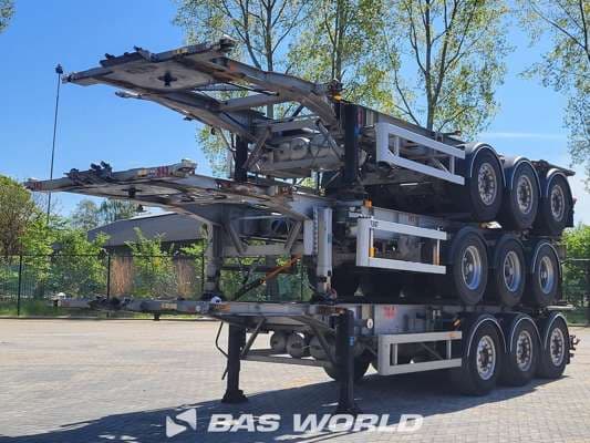 Turbos-Hoet SAF 9 Ton Intradisc Containerchassis 2000 3x trailer