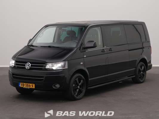 Volkswagen Transporter 2.0TDI 💺7 Persons 4Motion 4x4 2x Sliding door 180PK L2H1 Tow bar LED Xenon Navi Airco Cruise Camera Parking sensors APK 03-2027 L2 Passenger Transport Taxi 2013