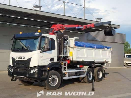 ✨NEW Iveco X-Way HMF 2243Z-RCS Z-Crane kran 12m3 KH-Kipper Intarder Big-Axle 2025