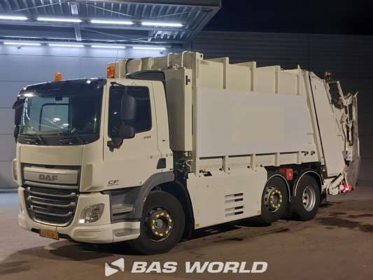 DAF CF 290 Garbage Truck NL-Truck APK Haller MEDIUM XL Steering Axle Euro 6 2015