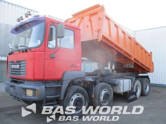 MAN TGA 35.414 Euro 3 Tipper Truck 8x4 ZF Manual 3 Way Tipper Spring Suspen Kipper 2003