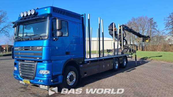 Ginaf XF Euro 5 Airco Timber Truck Crane 2014