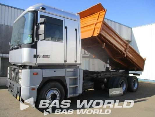 Renault Magnum AE 385 TI Euro 1 6x4 3 Way Tipper Truck Manual Spring Suspension Kipper 1993