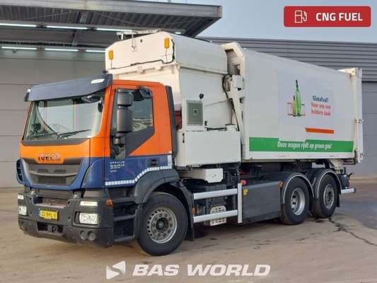 Iveco Stralis 330 !CNG ENGINE & RIGHT HAND DRIVE! Truck ASF Seitenlader Euro 6 Airco 2016