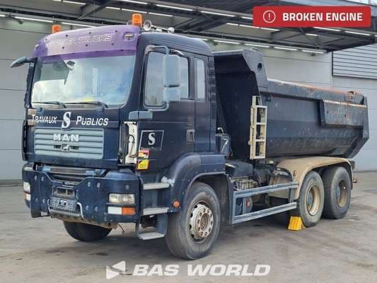 MAN TGA 33.360 ENGINE BROKEN 13m3 Meiller tipper Steel suspension Manual Euro 4 2007