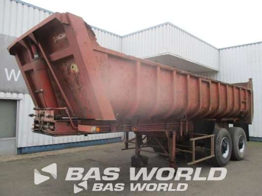 Netam-Fruehauf D33C 2 axle Steel Tipper Trailer Drum Brakes Spring Suspension Kipper Oplegger 2000