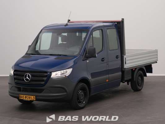 Mercedes Sprinter Dubbel Cabine Open Box Towbar 150PK Airco Cruise MBUX CarPlay Euro 6 Pritsche Pickup Open Box 2024