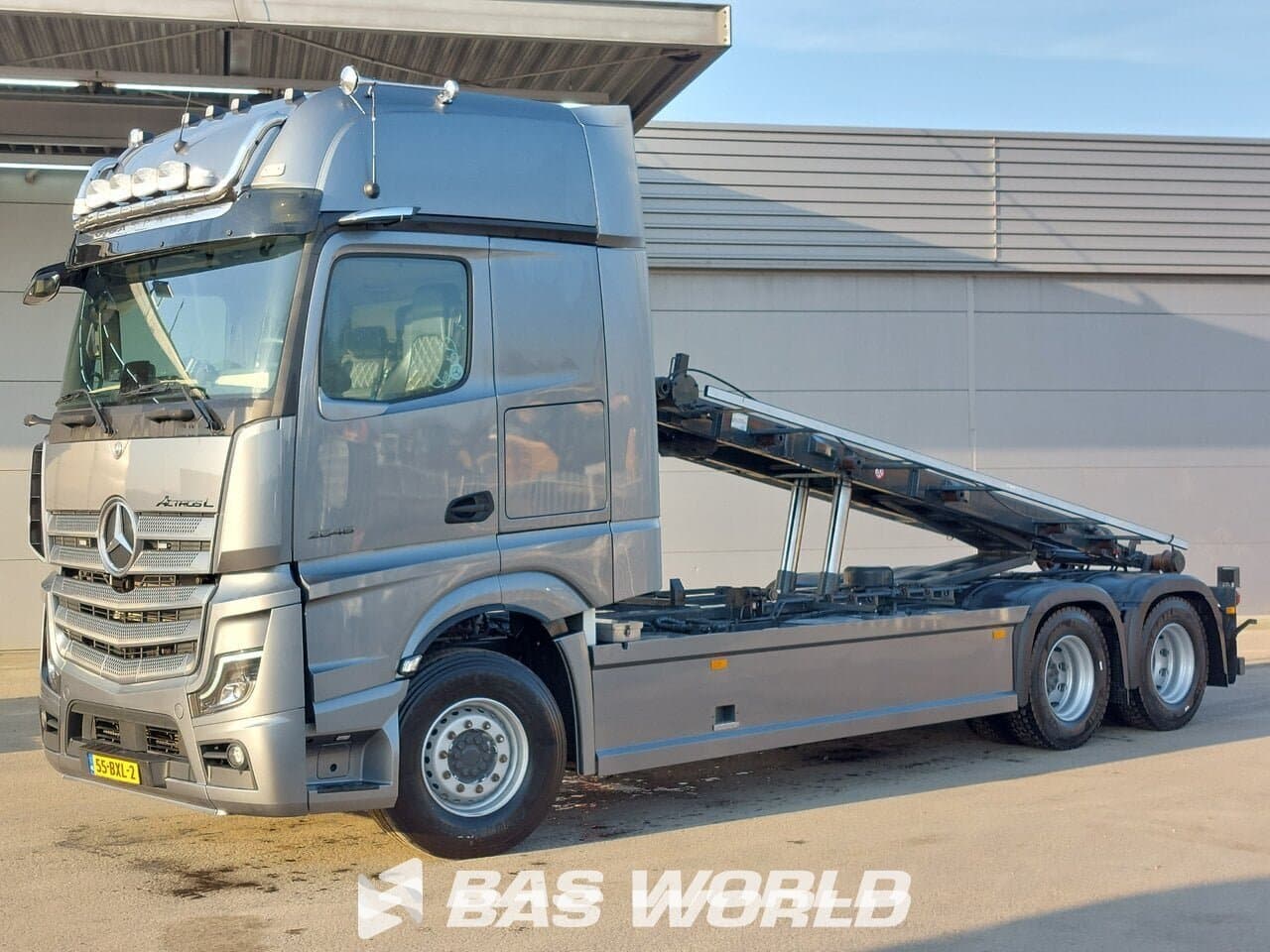 Mercedes Actros L 2848 HTS 30 tons Cable System Standklima Lift-Axle Full Air Cruise Control