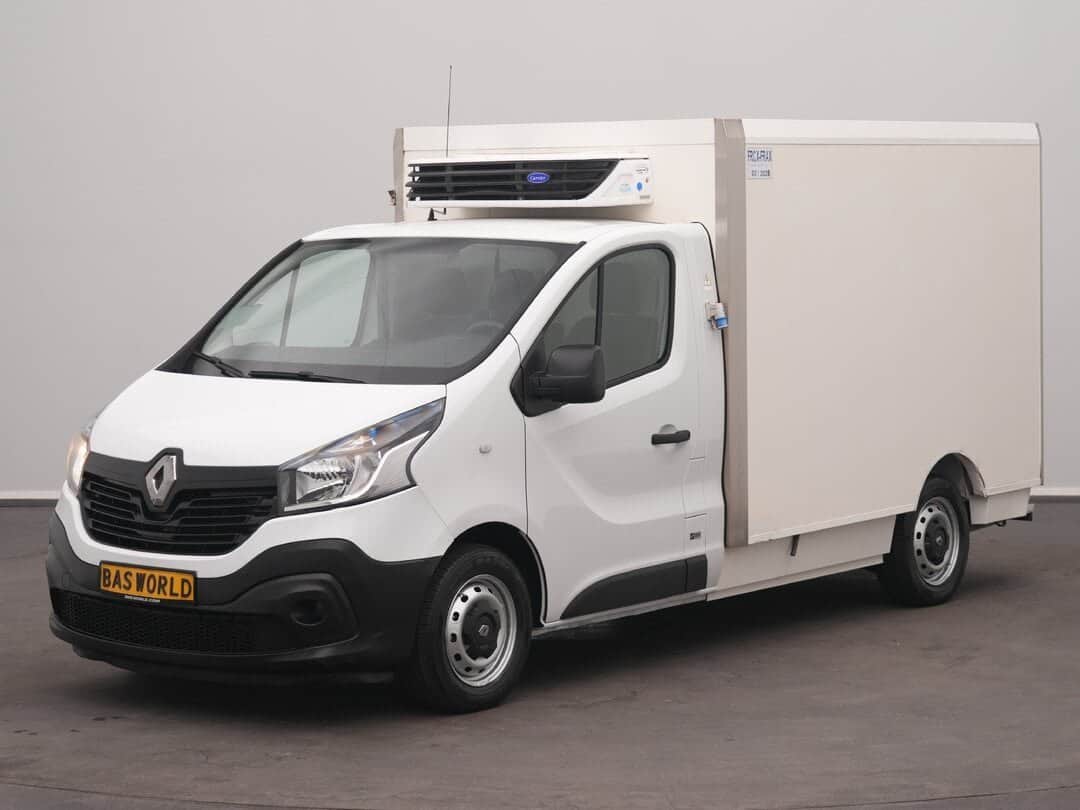 Renault Trafic 125PK 4X2 Closed box refrigerated Lamberet Koelwagen Carrier Xarios 350mt 230v-Stekker Zijdeur Achterdeur Airco Euro6 Bakwagen Gekoeld Koel Koeler Kühl Kühler Kühlkoffer Kühlwagen