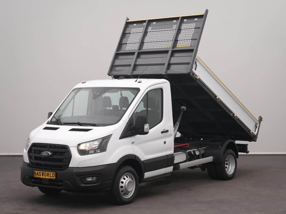 Ford Transit 165pk Tipper Kipper Dubbellucht 3,5t Trekhaak Airco Camera Euro6 Tipper Benne Kieper