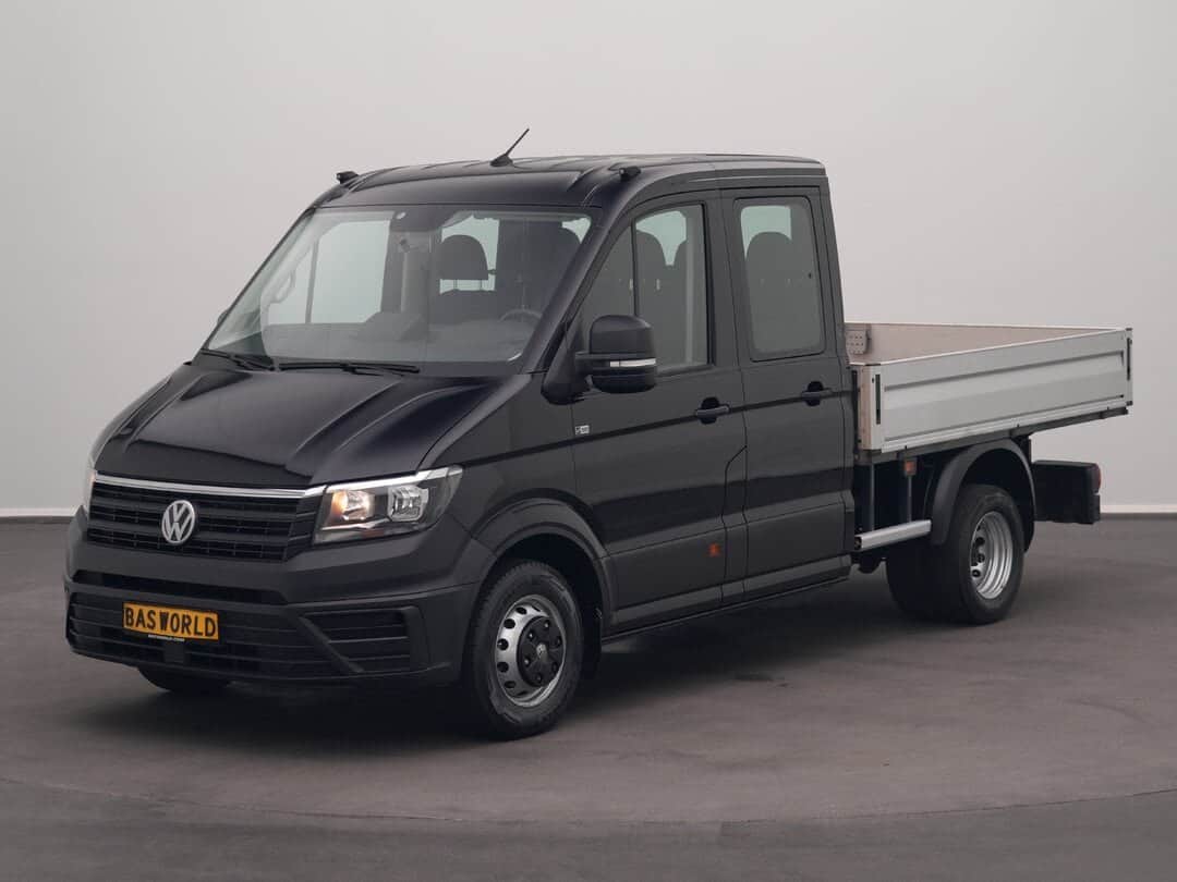 Volkswagen Crafter 122pk Open Dubbel Cabine Open Laadbak Dubbellucht Trekhaak Airco Euro6 Pritsche Pickup Open Box