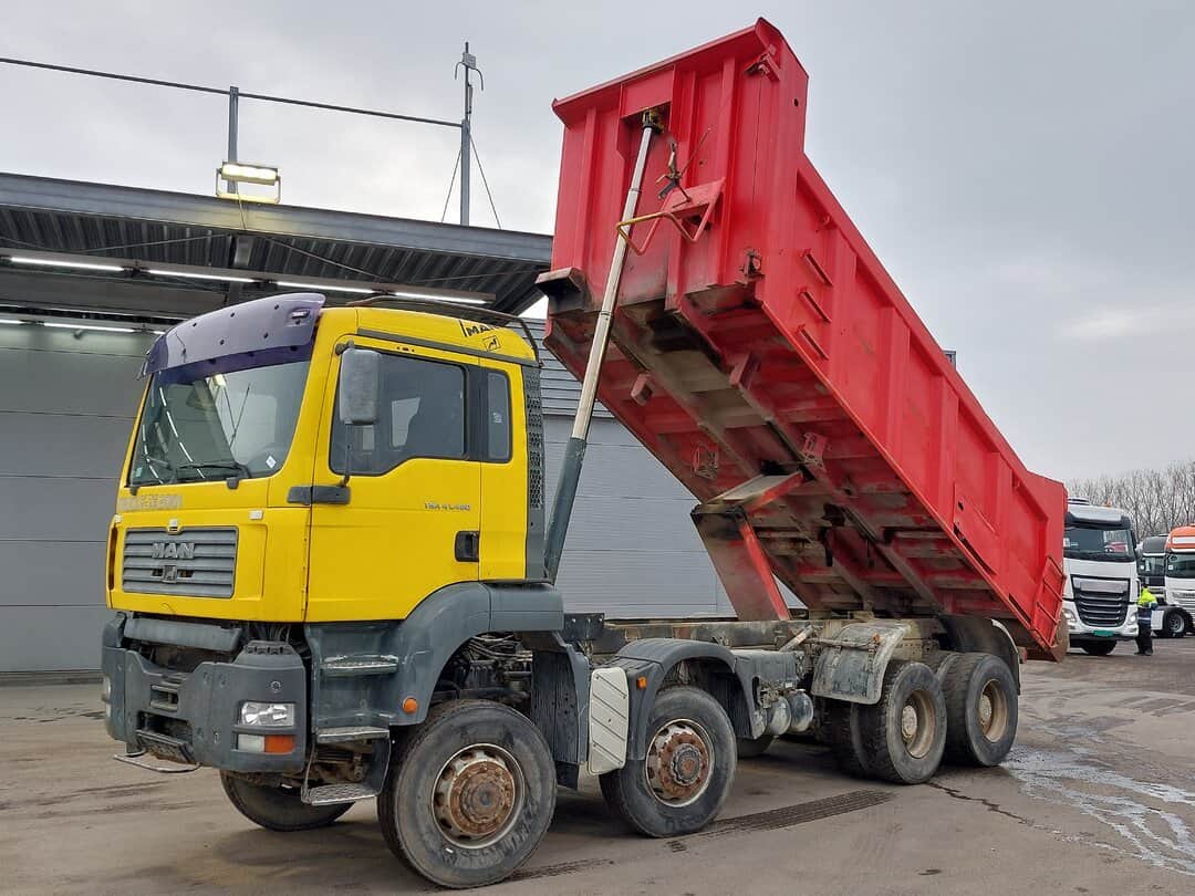 MAN TGA 41.480 Tipper 15m3 Meiller tipper 8x8 Full Steel Manual Gearbox Big-Axle